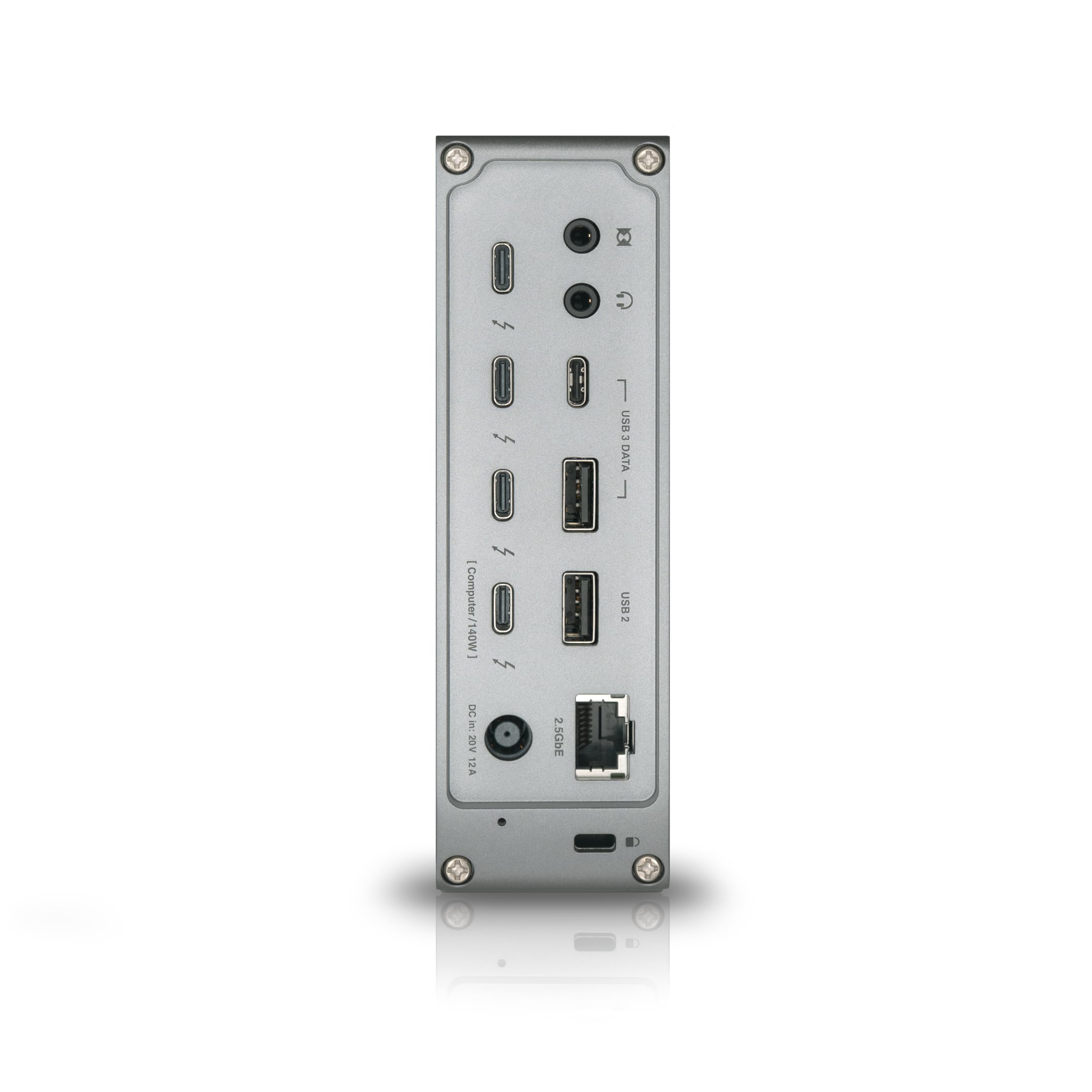 CalDigit TS5 - Dock Thunderbolt 5 - 15 porte, ricarica dedicata host 140W, Thunderbolt 5 80 Gb/s x4, USB-C 10 Gb/s x3, USB-A x2, 2.5 GbE, Dual 8K@60Hz, SD & microSD UHS-II, cavo intrecciato da 1 m