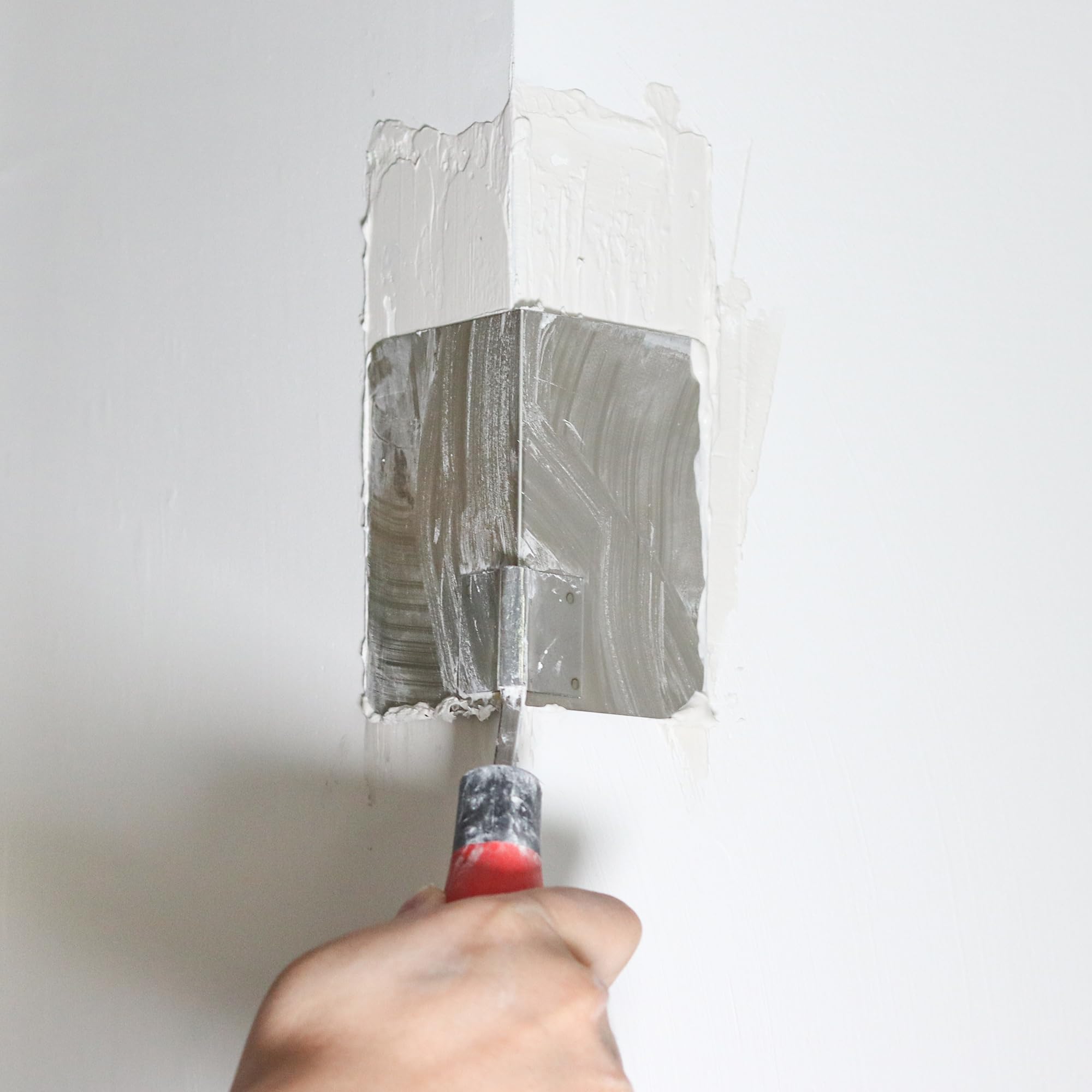 Fishark Set di 2 attrezzi per cartongesso, in acciaio inox, coltello angolare esterno da 12,7 cm e coltello angolare interno 9,9 cm per cartongesso, stucco e cemento
