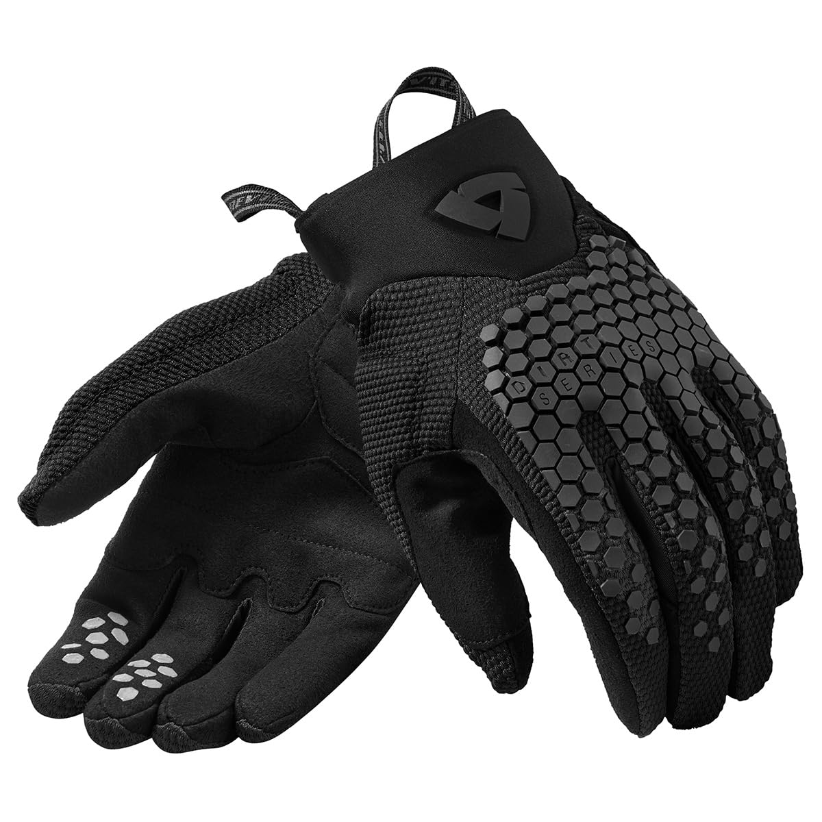 REV'IT! Revit Massif Guanti da moto, nero, L