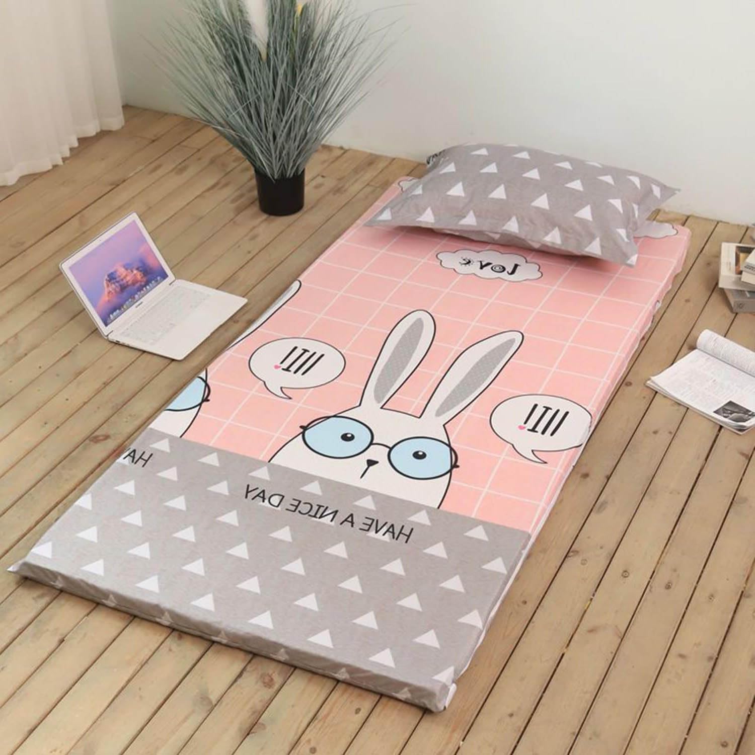Couverture Japonaise De Matelas De Futon,Housse De Matelas Zippée En Tatami, Housse De Protection 100% Coton Pour Matelas De Futon De Sol Traditionnel Pour Matelas Sale,Style4,160x210cm/63x83