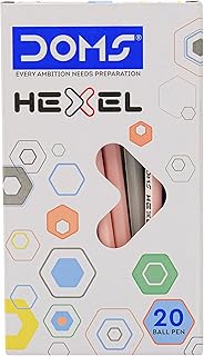 DOMS HEXEL PEN BLUE 20 PCS BOX