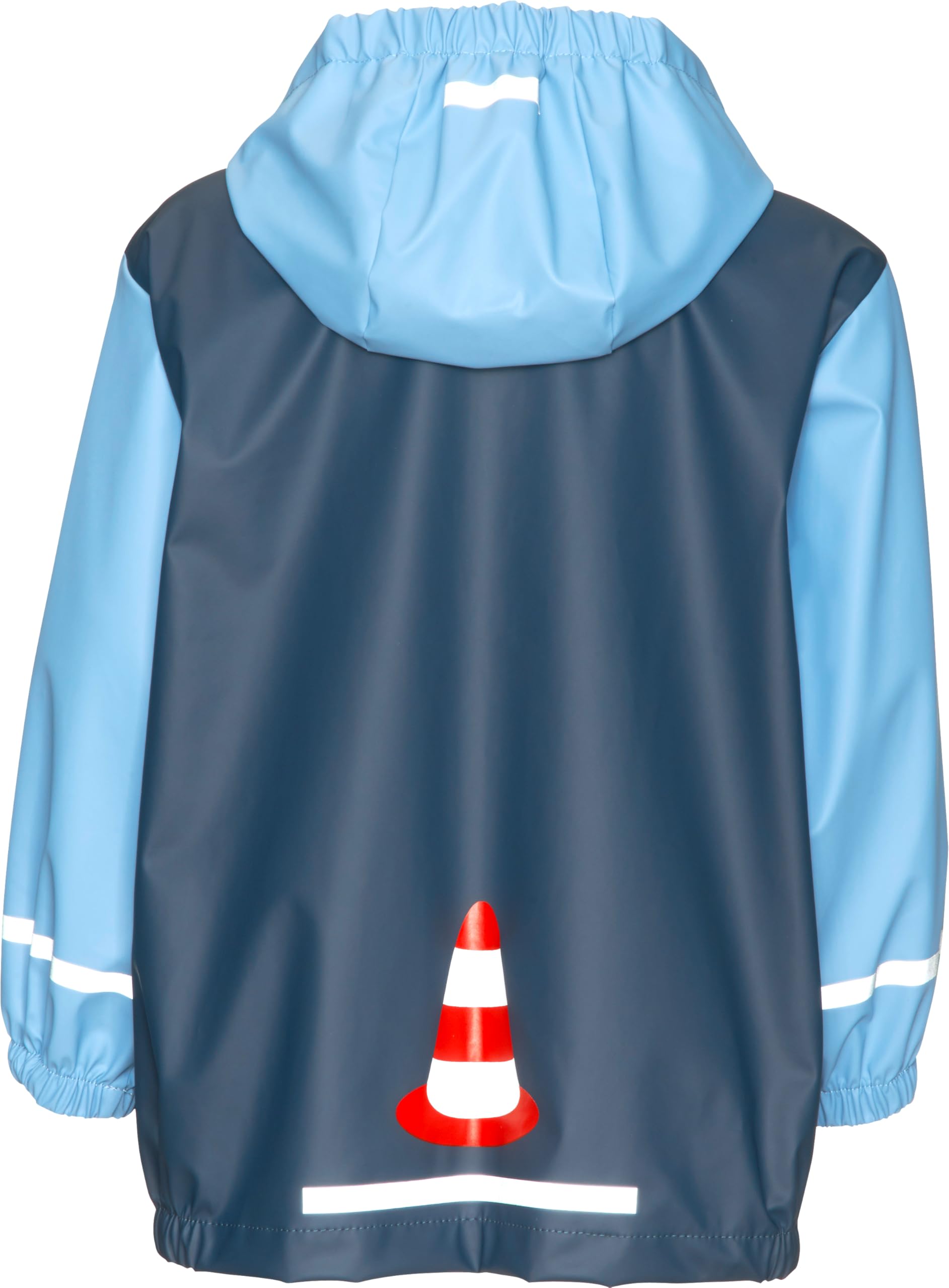 Playshoes Chłopcy płaszcz przeciwdeszczowy plac budowy, 17 – niebieski, 92