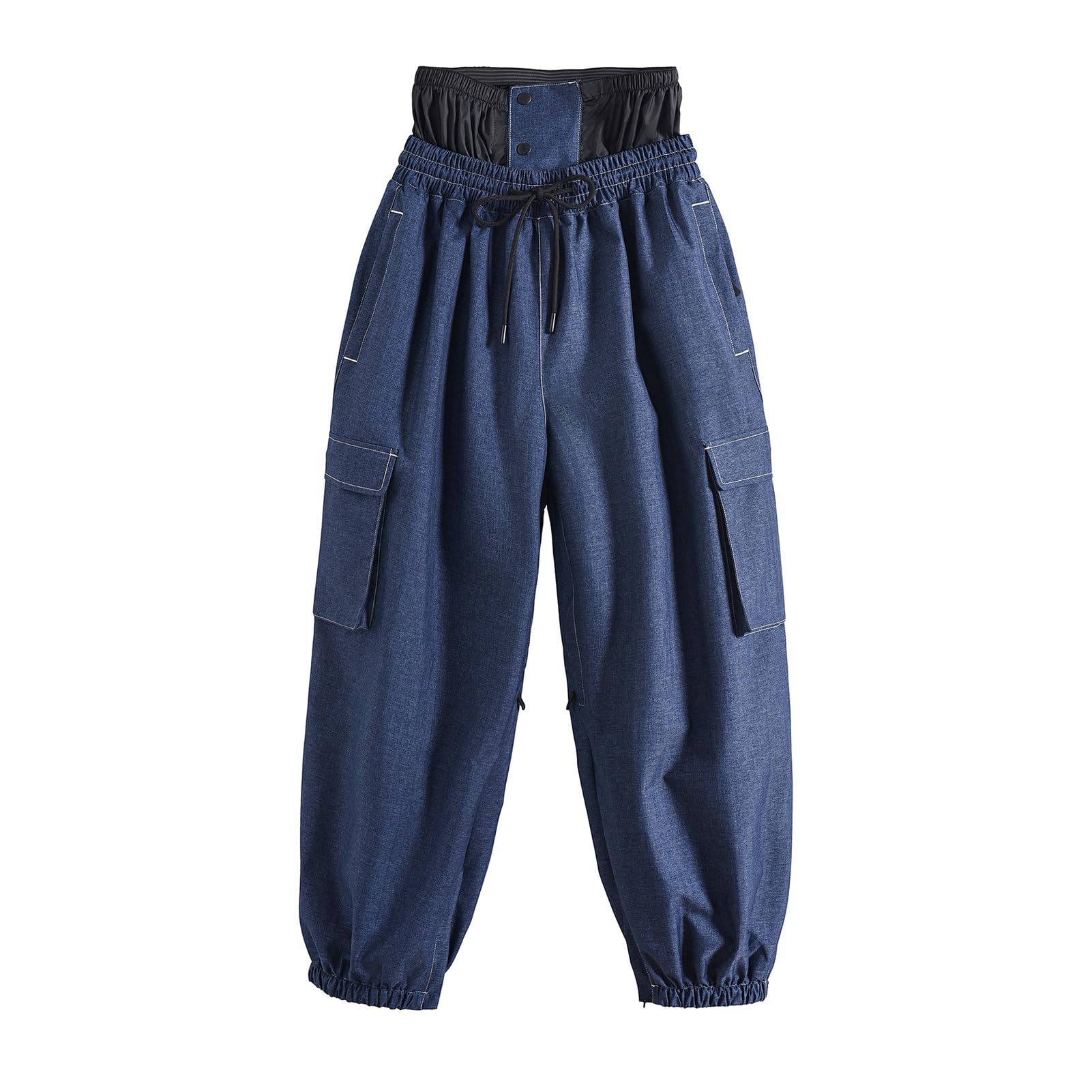 TDHLW Women Men Ski Pants Snowboard Pants Unisex Snow Cargo Warm Insulation Ski Pants Outdoor Cargo Snowboard Pants,Blue