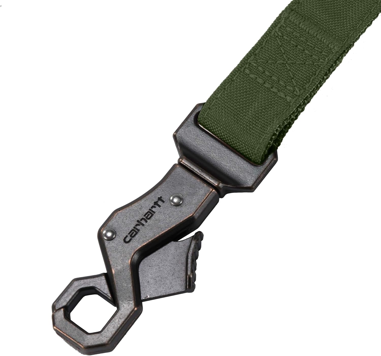 Correa para perro Carhartt Field, tela duradera de 600 denier con anilla en D de metal ajustable, hoja de roble, grande 5