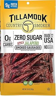 Tillamook Country Smoker Zero Sugar Spicy Jalapeño Keto Friendly Smoked ...