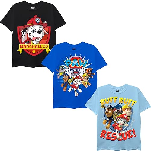 Boys' Paw Patrol Pack of Three T-Shirts
