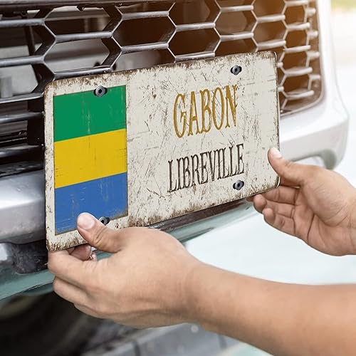 Miniatura 9 de Placa de matrícula decorativa de la bandera nacional de la ciudad de Tegucigalpa, 6 x 12 pulgadas, recuerdo de la ciudad de Honduras, retro,