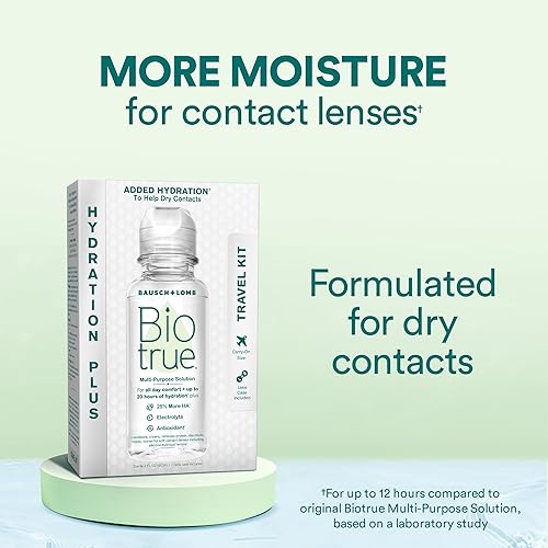 Miniatura 7 de Biotrue Solución de lentes de contacto, solución multiusos para lentes de contacto suaves, estuche de lente incluida, tamaño de viaje de 2 onzas