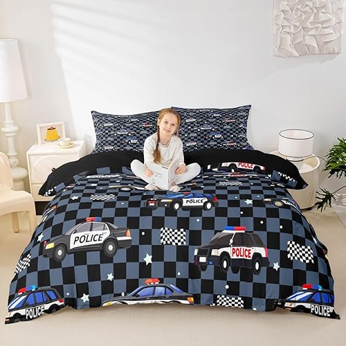 Feelyou juego de funda de edredón y fundas de almohada de microfibra de poliéster suave para niños y niñas, diseño de mariposas, piñas, ciervos,