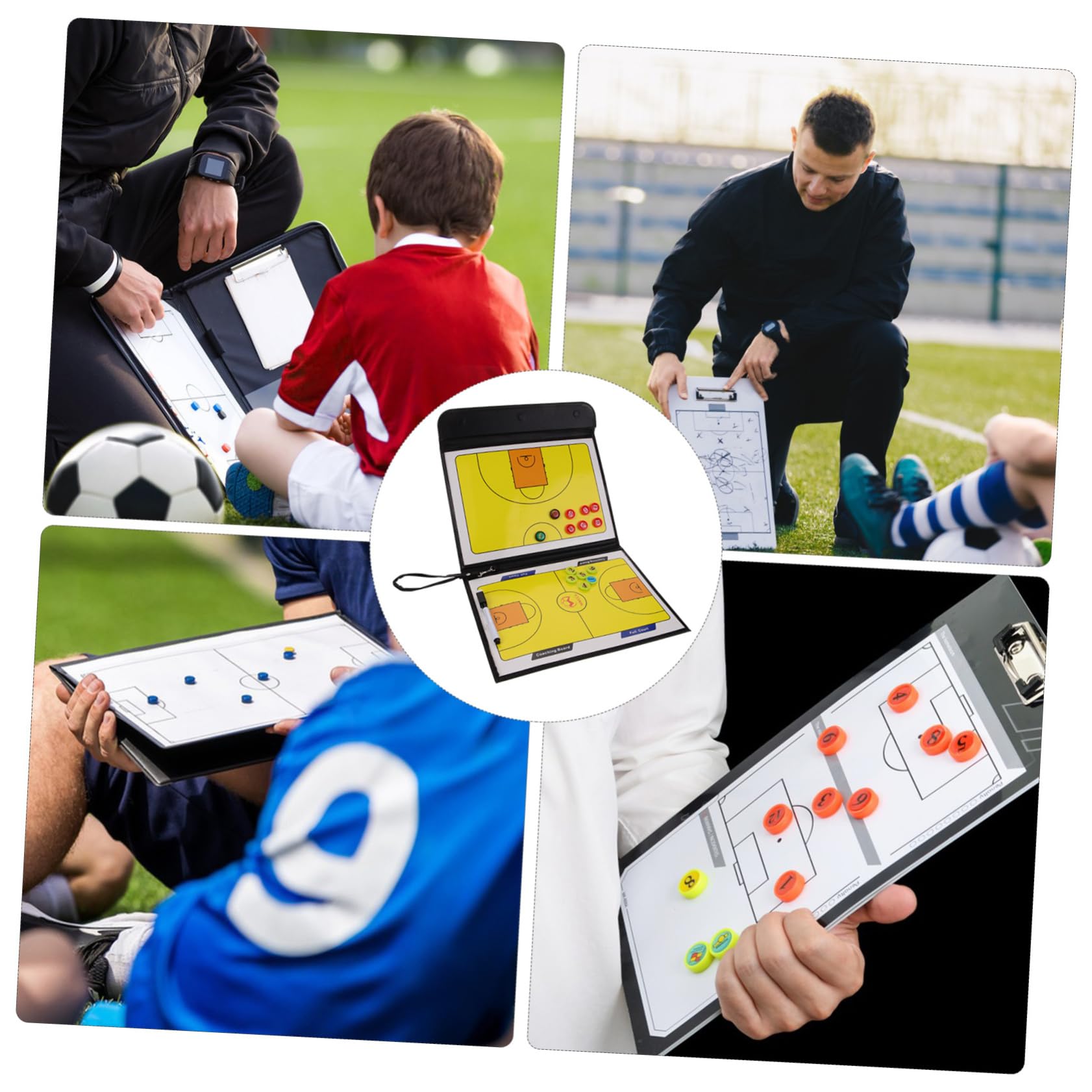 Sosoport Portable Training Competition Board Basketball Match Planning Board Reusable Tool