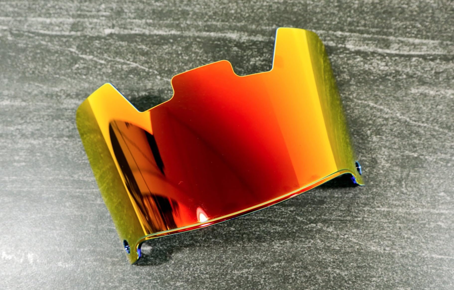 Green Gridiron - Unbranded Football Helmet Visors + US Flag Helmet Decal (Lava)