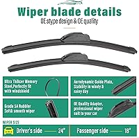 Vista 289 de 26" 20" 16" Windshield Wiper Blades Replacement for Dodge Grand Caravan 2008-2020 / Chrysler Town & Country 2008-2016 Premium All Weather Front Rear