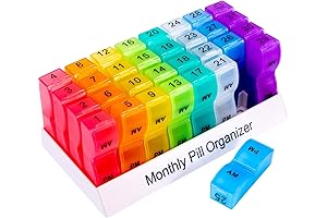 Monthly Pill Organizer For 30 Day Supply