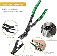 Vista 5 de GOOACC - Juego de 19 herramientas para desmontar e instalar molduras, tapizado plástico automotriz, panel de puerta, audio; con bolsa de Verde