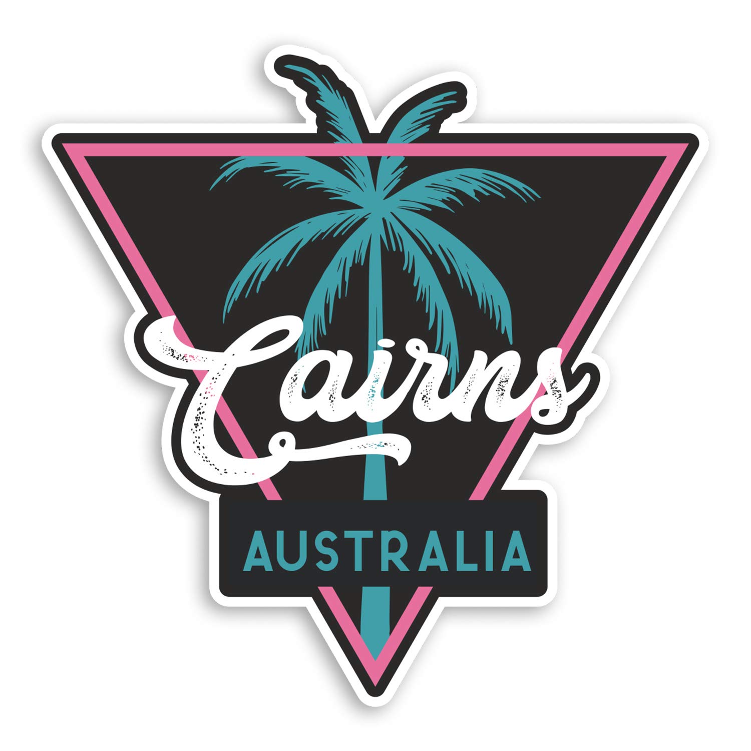 2 x 10cm Cairns Australia Vinyl Stickers - Oz Travel Luggage Sticker #30767 (10cm Wide)