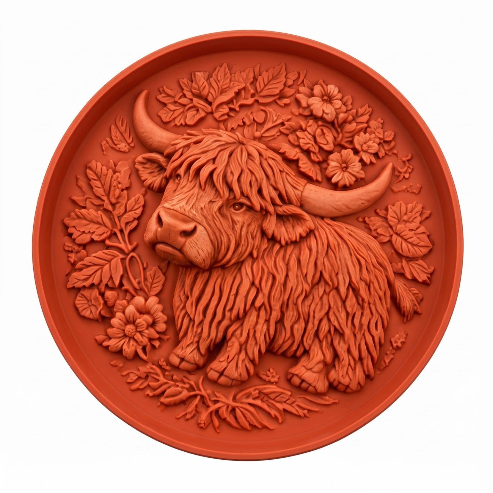 Stepping Stone Molds for Concrete Garden Art 15-inch Highland Bull Art