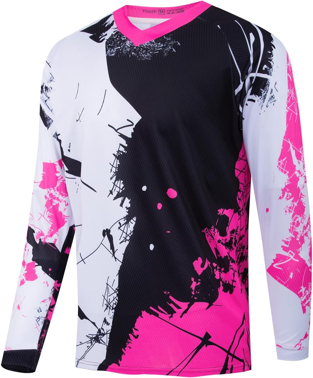 Kids Cyling Jersey,Youth Dirt Bike Jersey Boys Bicycle Shirt Girls Motorcycle Motocross Long Sleeve Off-Road Downhill Tops