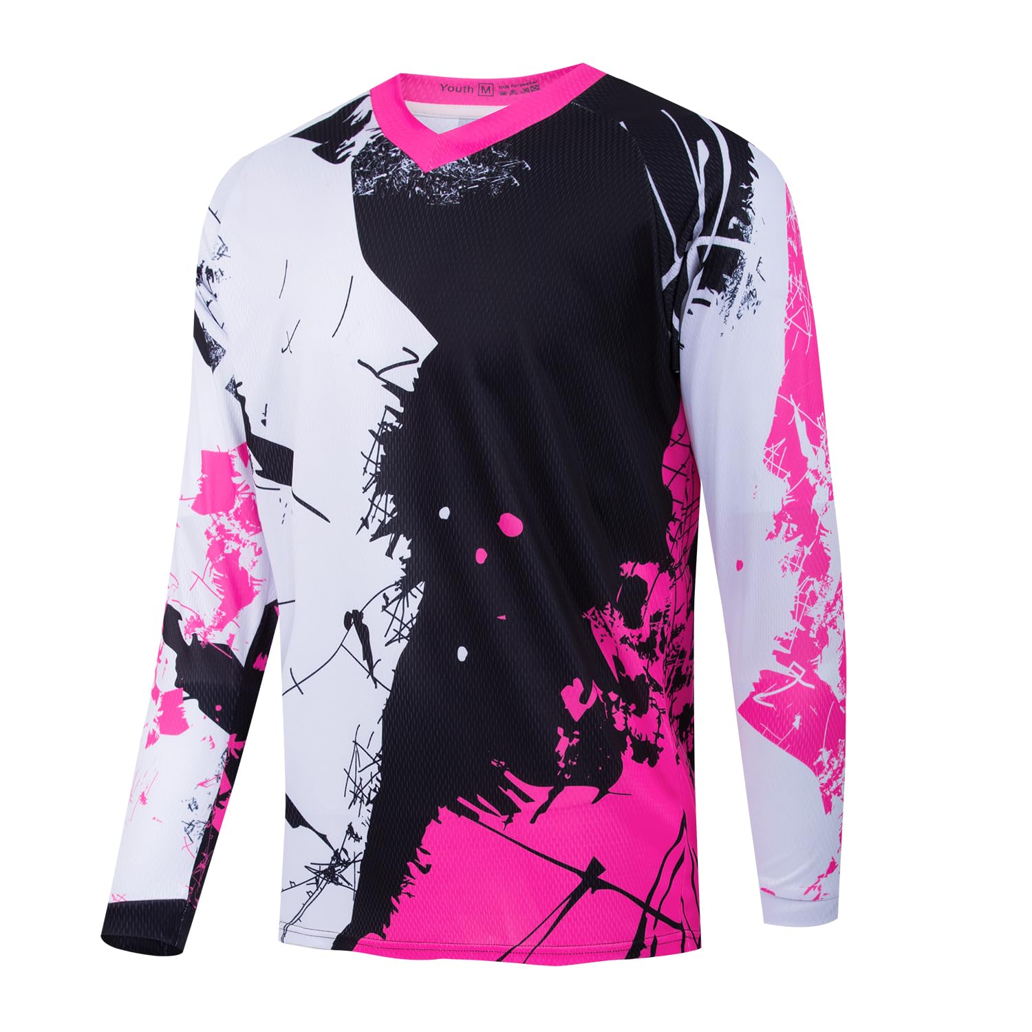 Camiseta de motocross de manga larga para niños, para motocross, camiseta de ciclismo de montaña para niños