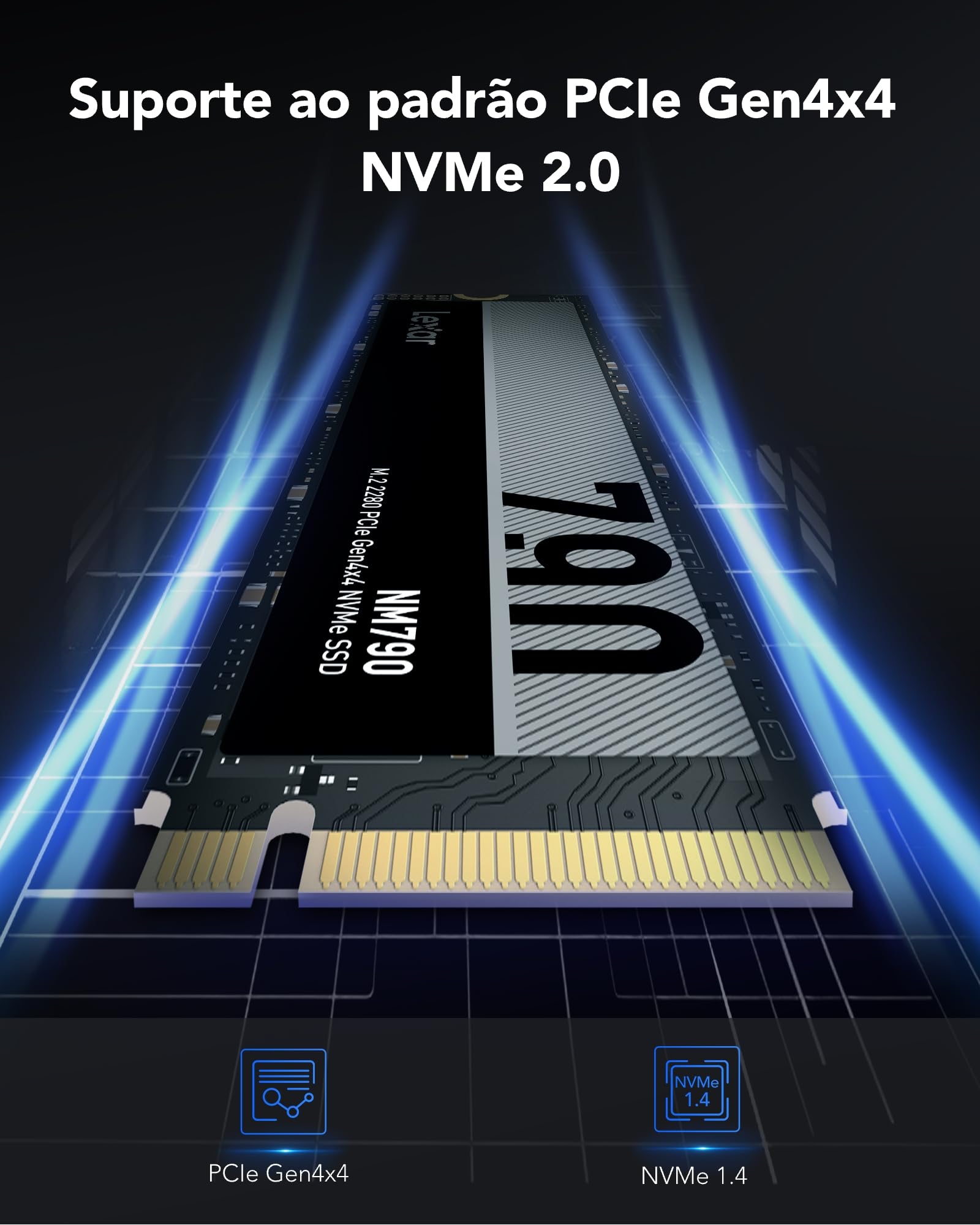 Amazon | Lexar NM790 SSD 1TB M.2 2280 PCIe Gen4x4 NVMe 1.4 読込