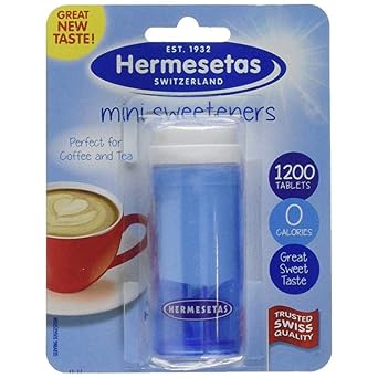 Hermesetas Three Packs Of Mini Sweetners Tablets 1200