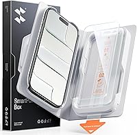 Vista 10 de SMARTDEVIL Paquete de 2 protectores de pantalla de vidrio templado para iPhone Air, protección antirroturas de grado militar, dureza 9H, película