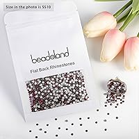 Vista 429 de Beadsland 1440 diamantes de imitación de cristal con parte trasera plana, gemas redondas, sombra dorada, SS20, 0.181-0.189 in