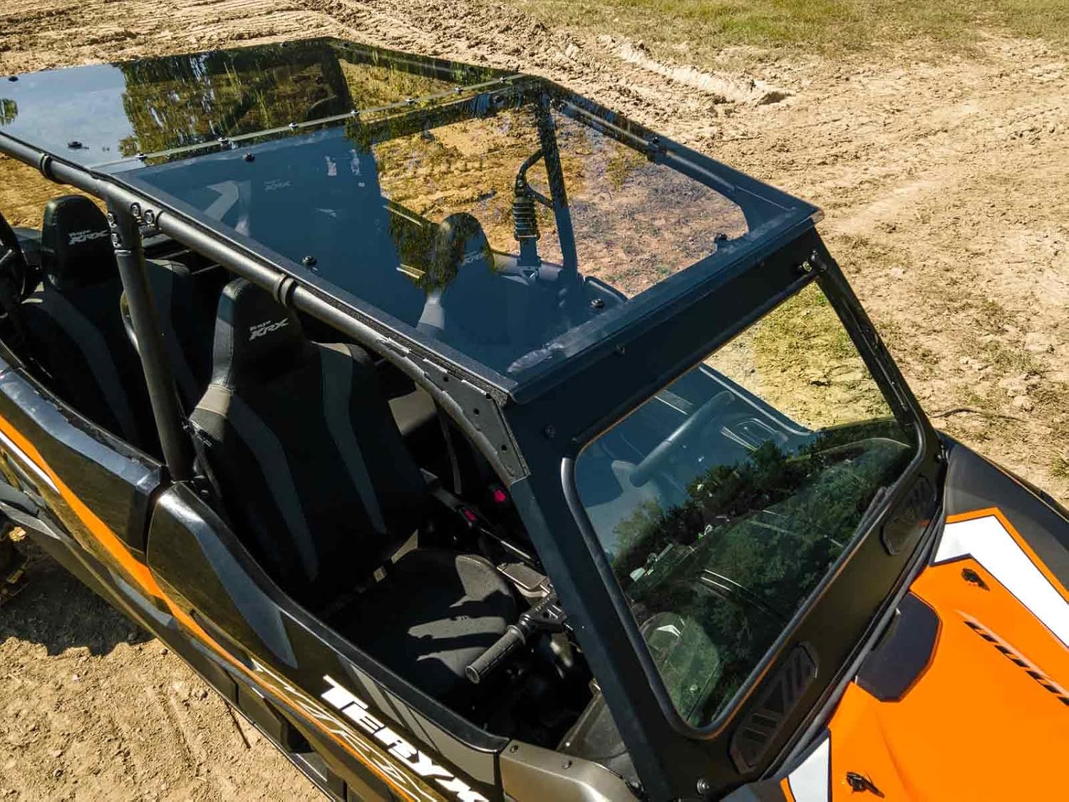 SuperATV Dark Tinted Teryx Roof for 2023+ Kawasaki Teryx KRX 4 1000 | 1/4" Polycarbonate | Protects from the Elements Without Obstructing View | Rattle-Free Fit | USA Made