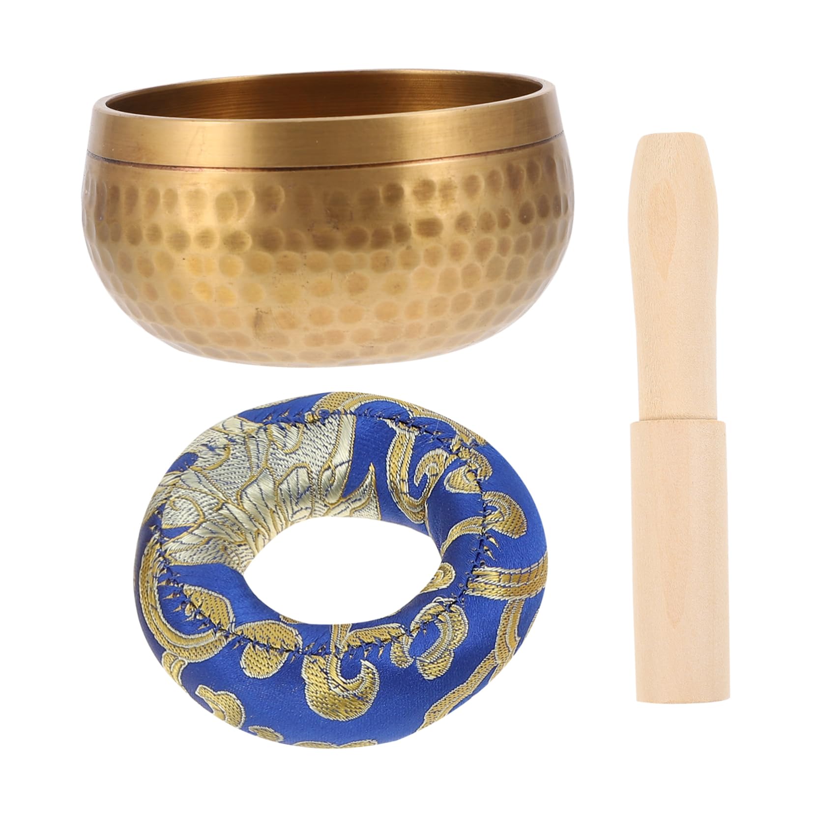Campana Tibetana per Meditazione Yoga, Set 1 Pezzo Oro