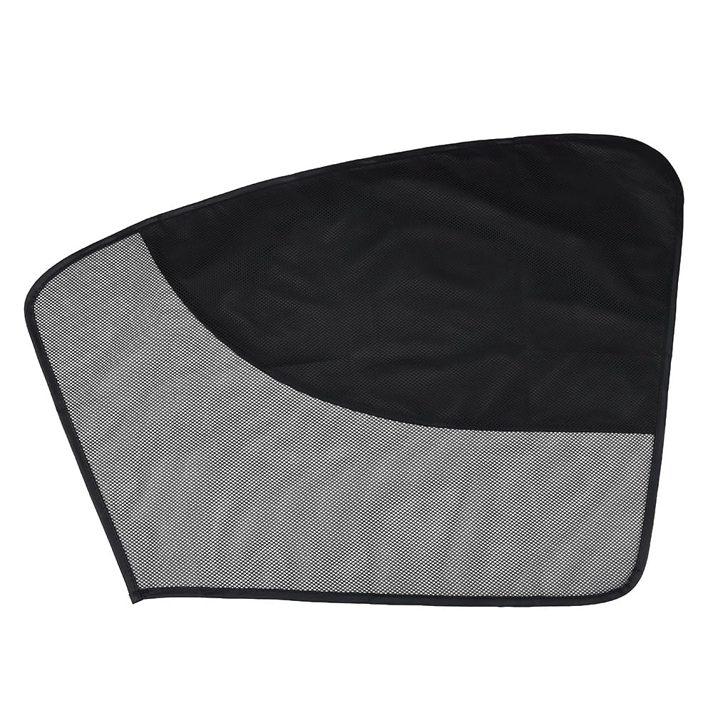 JSCARLIFE Car Window Shades,Magnetic Single-Deck Side Window Sun Shades with Half Shade Front Cars Window Covers Car Seat Sun Protection Blocks Heat and UV Rays Glare (Black, Front-Left)