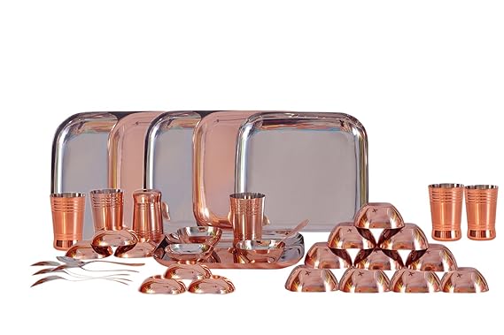 Dynore Stainless Steel Dinner Set, 36-Pieces, Silver (DS_308)