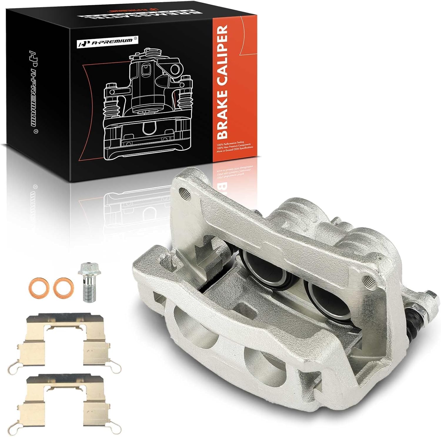 A-Premium Disc Brake Caliper Assembly with Bracket Compatible with Subaru Forester 2019, Impreza 2017-2018, Crosstrek 2018-2020 - Front Left Driver Side