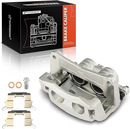 A-Premium Conjunto de pinza de freno de disco con soporte compatible con Subaru Forester 2019, Impreza 2017-2018, Crosstrek 2018-2020 - Lado