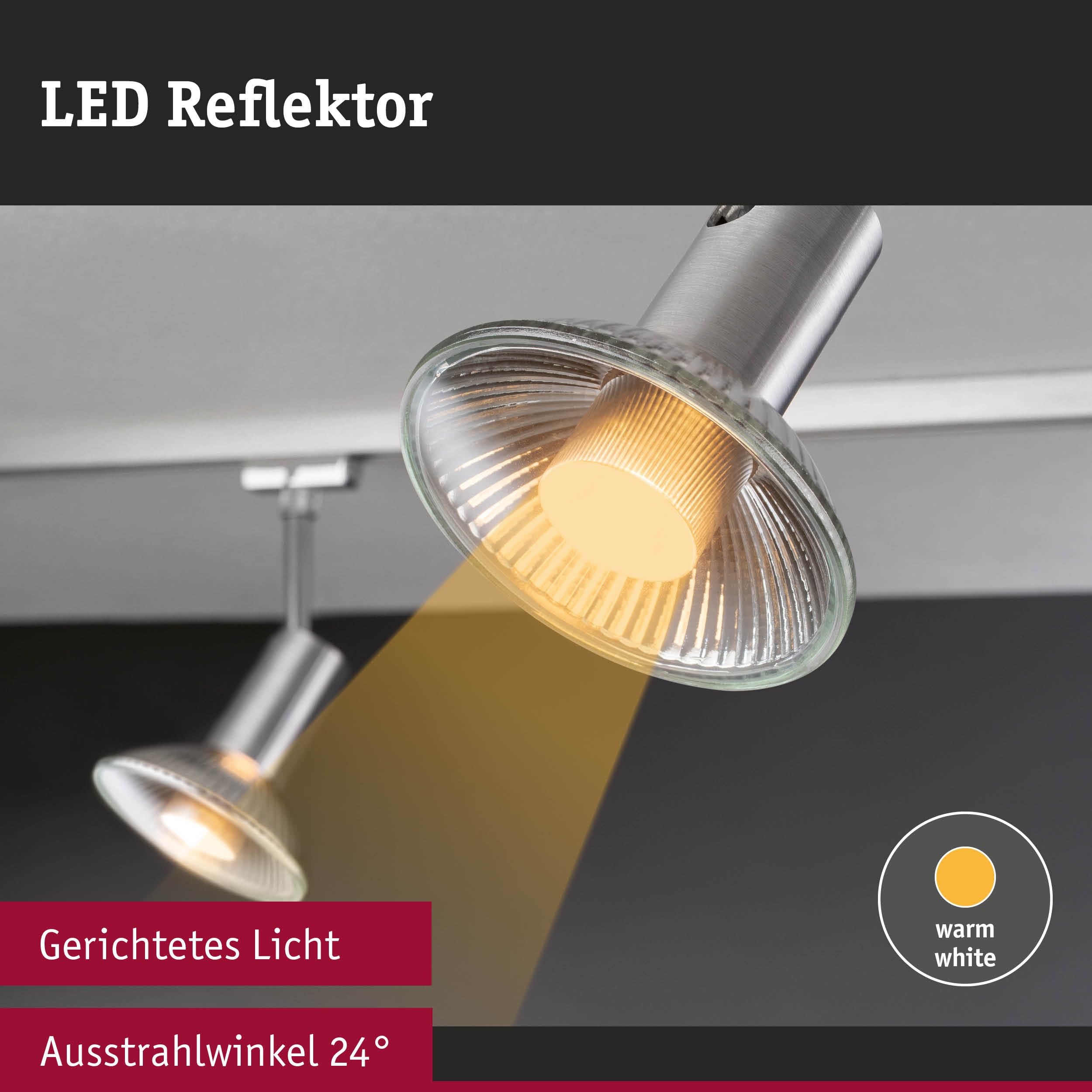 Paulmann 5228 Set Standard 230V LED Reflektor QPAR111 GU10 3x350lm 3x4W 2700K Alu
