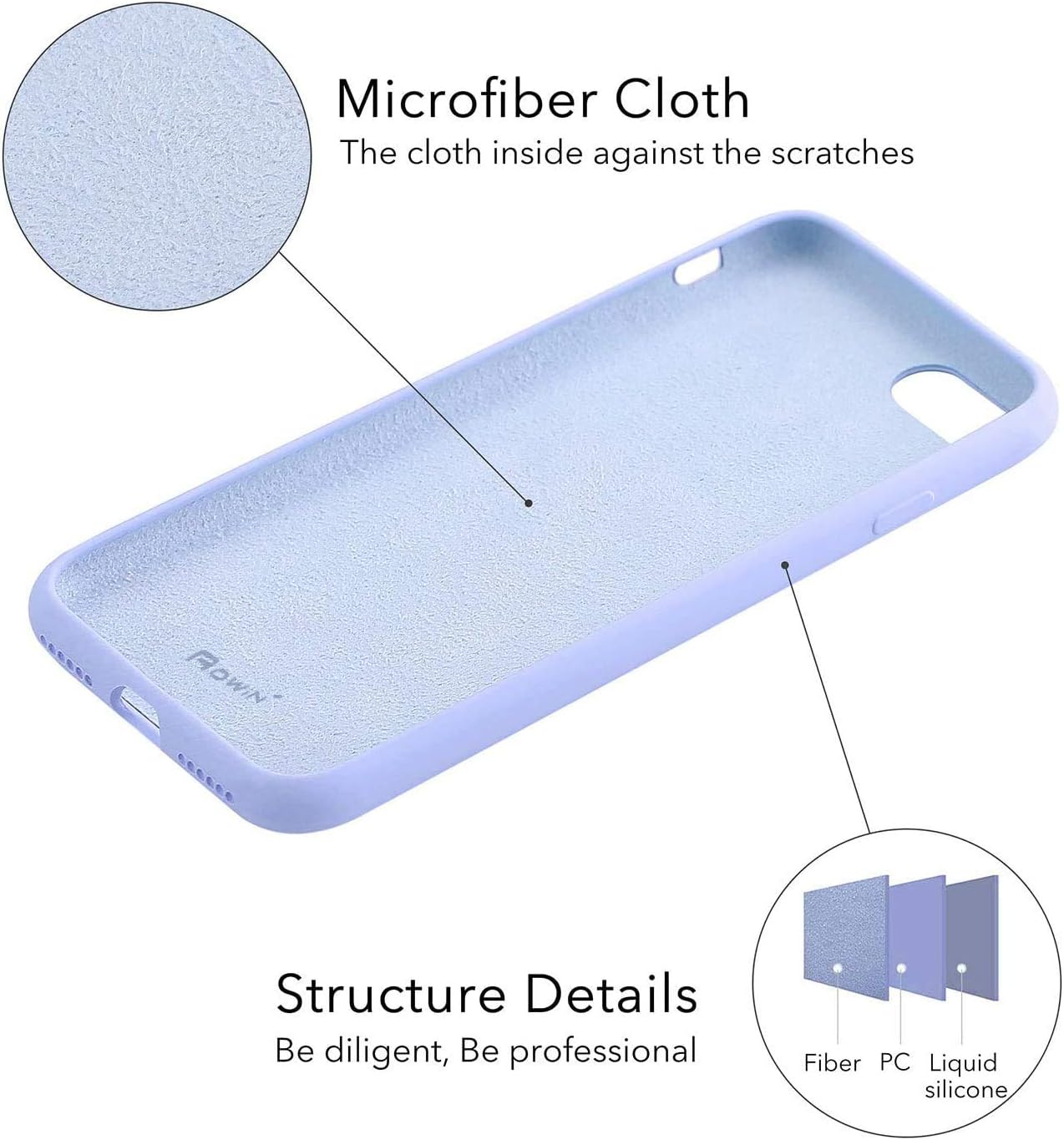 AOWIN iPhone SE Case(2020),iPhone 8 case,iPhone 7 Silicone Case Gel Rubber Full Body Protection Shockproof Cover Case Drop Protection for iPhone 7/8/SE 2020 (4.7")- Light Blue