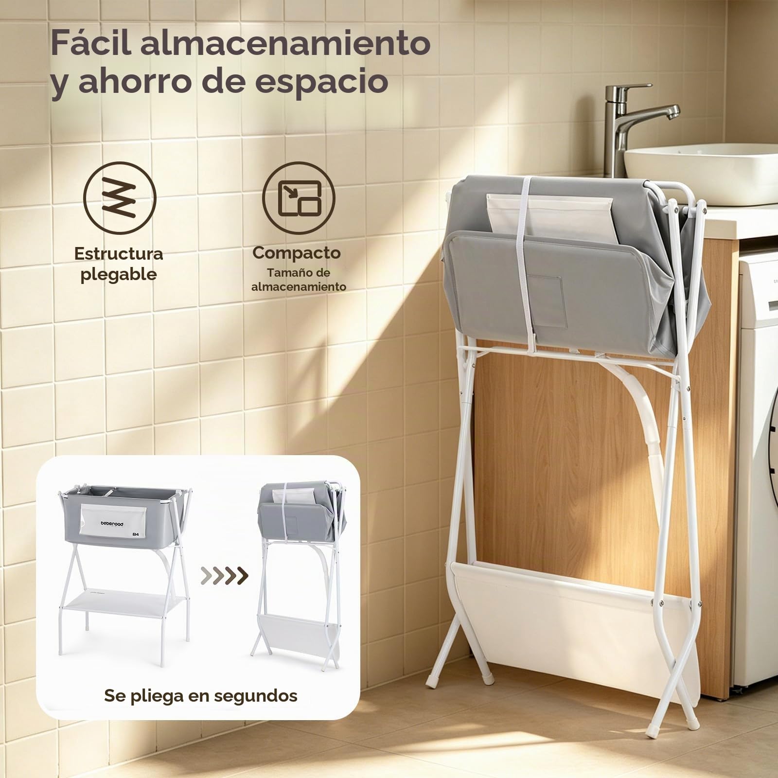 beberoad Bañera elevada para perros y mascotas, estación de lavado para aseo, plegable, portátil, para perros pequeños, gatos, mascotas, interior y exterior (grande)