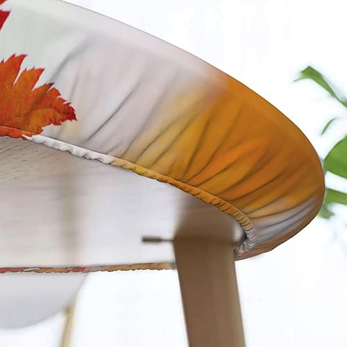 Vista 125 de Delerain Mantel redondo ajustable de hortensia azul, mantel redondo impermeable con borde elástico, lavable, para interiores y exteriores, se adapta