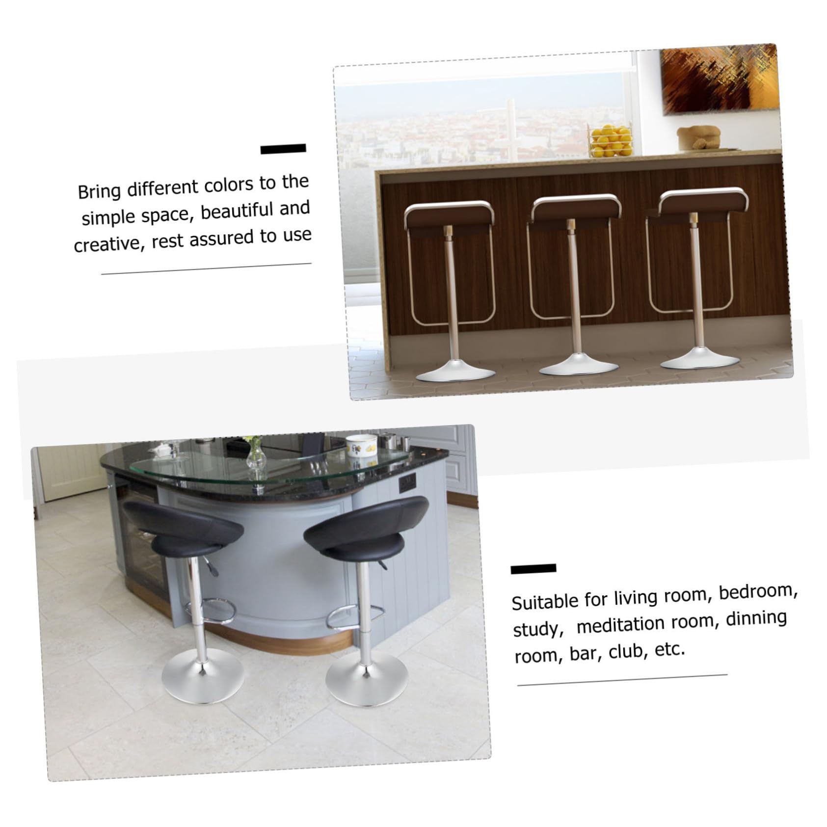 Base Rotonda Design Semplice e Creativo per Tavolo e Sedia in Lega di Alluminio Resistente alla Ruggine e Usura per Camera da Meditazione e Camera da Letto