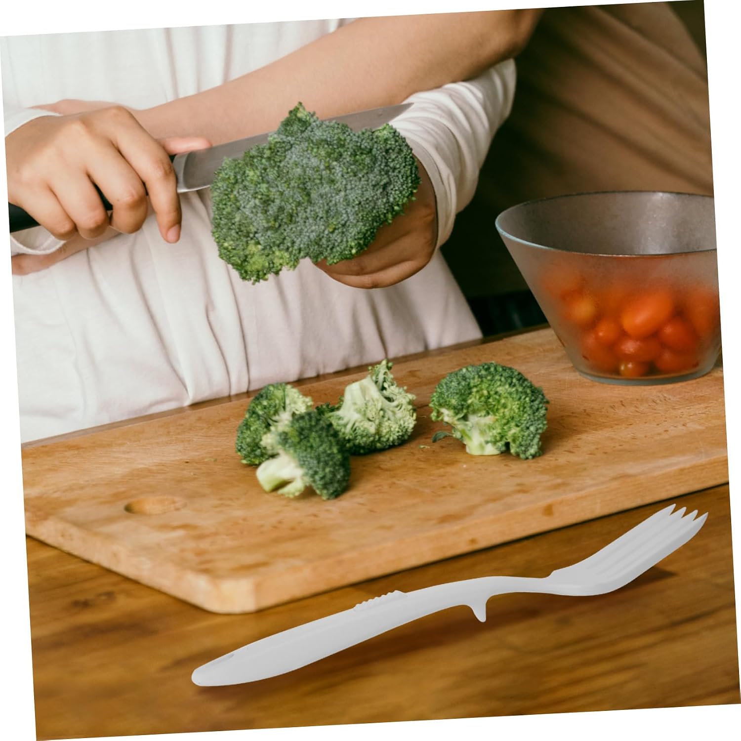 Silicone Pasta Fork Cooking Tool Heat Resistant Flexible
