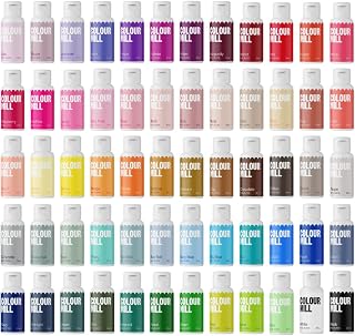 Oil-Based Food Coloring, 20 Milliliters - Complete Collection - All 60 Colors
