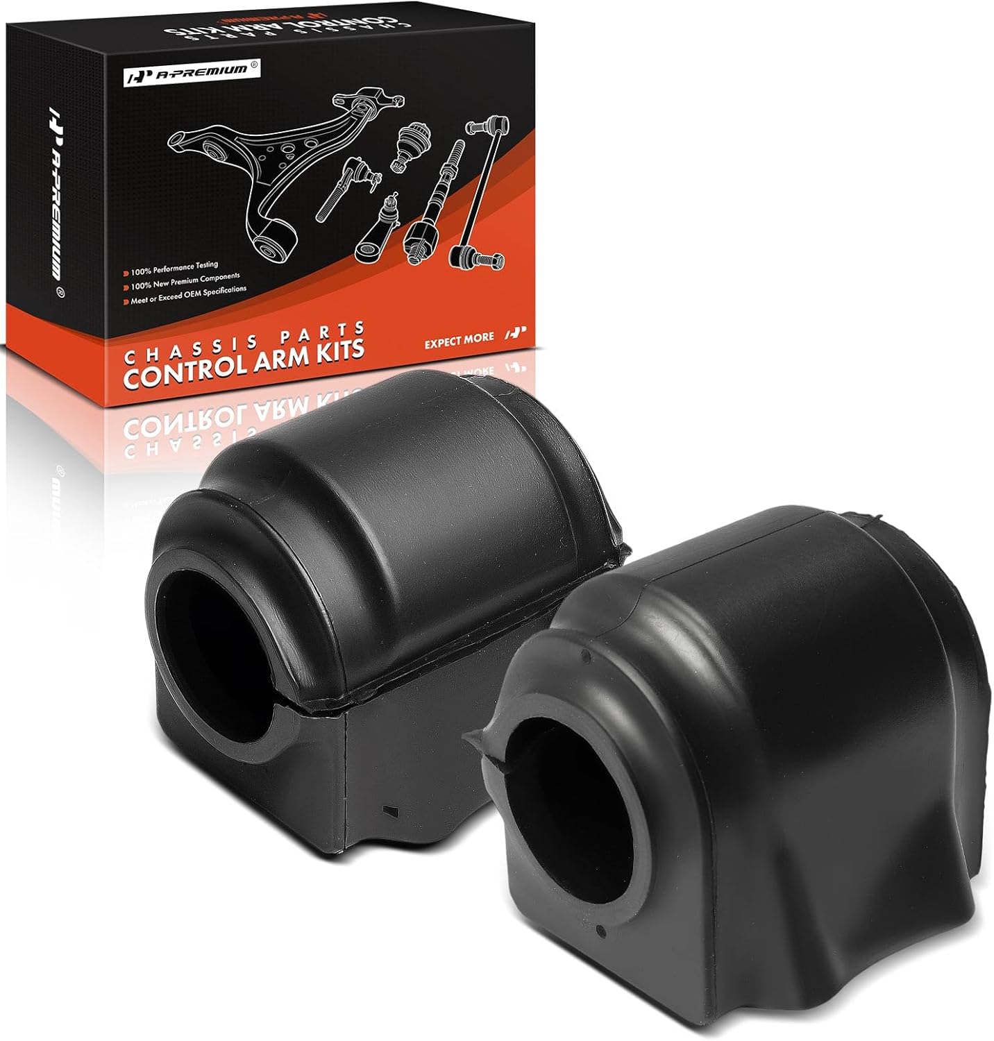 A-Premium 2 x Front To Frame Sway Bar Bushing Kit, Compatible with Ford F-150 2015-2020, Expedition 2007-2018 & Lincoln Navigator 2007-2018