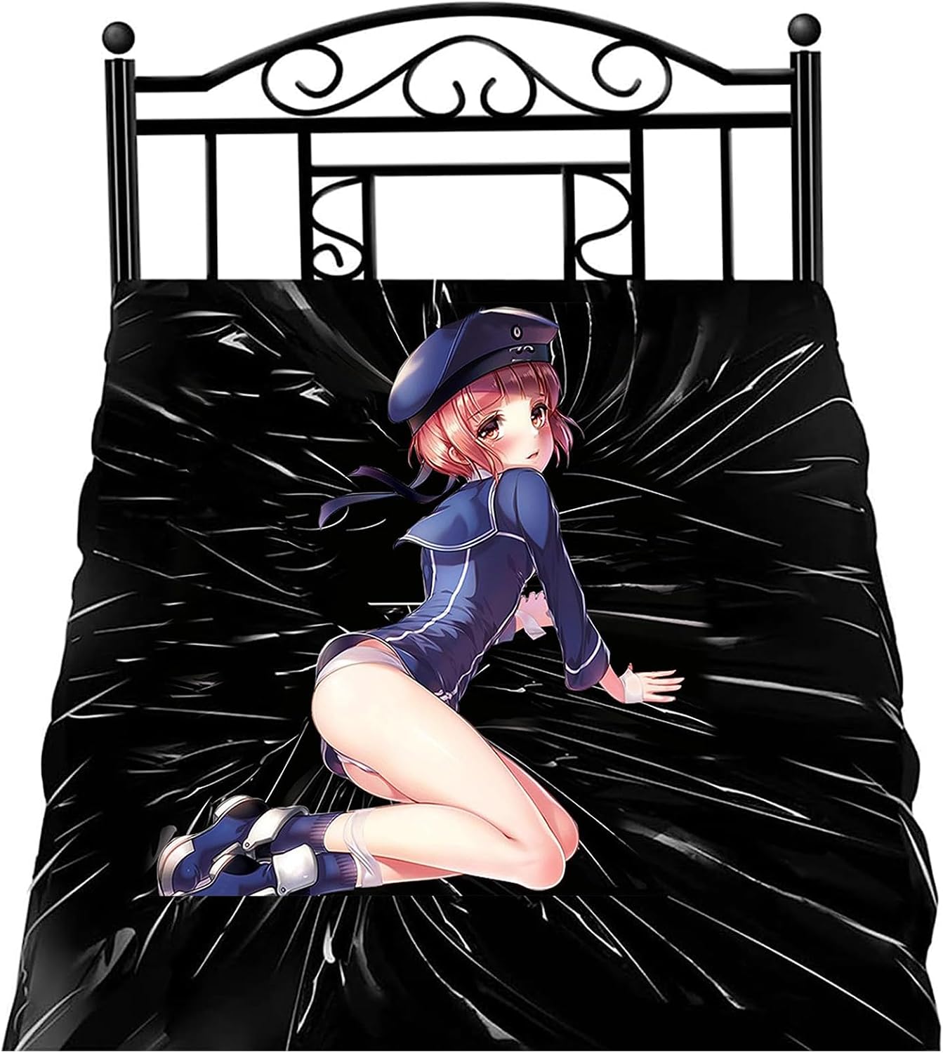 BDSM Waterproof Adult Sex Bed Sheets Fetish Bed Sheet Sex Sheet 79" x 83" Waterproof Bed Sheet Bed Linen Black Washable Fetish Bed Sheet Ideal for Massage Erotic Games Sex Games Wet Games for Couples