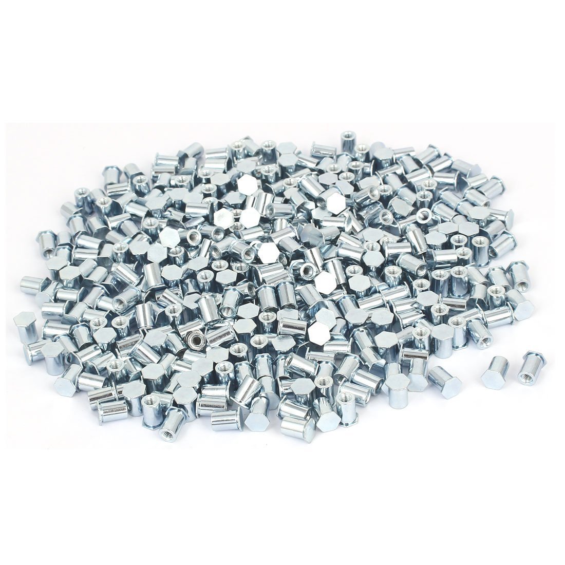 Ubersweet® Imported M3x8mm Hex Head Zinc Plated Carbon Steel Blind Self Clinching Standoff 500pcs-image-8