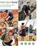 ECOHUB Hydration Backpack for Men Women, 20L Lightweight Hiking Daypack Cycling Backpack with 2L Water Bladder, Insulated Hydration Pack with Waist Pack