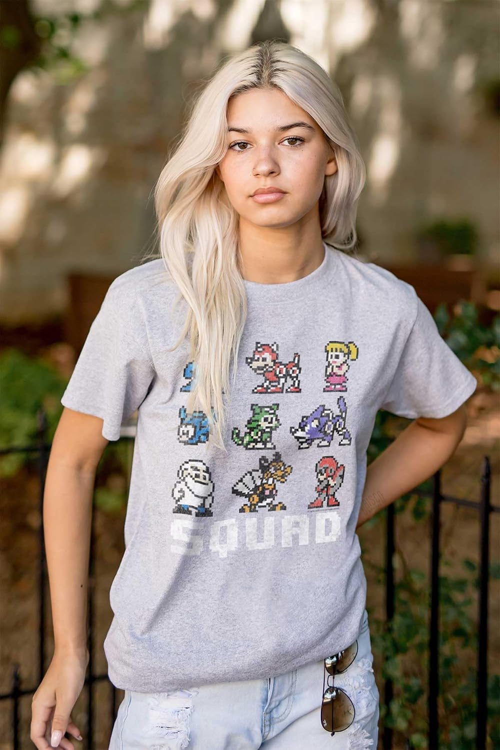 Mega Man Squad Goals Game Characters Graphic T Shirt Men or Women