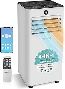 SereneLife Klimaanlage Mobil (7000 BTU mit WLAN & Heizfunktion)