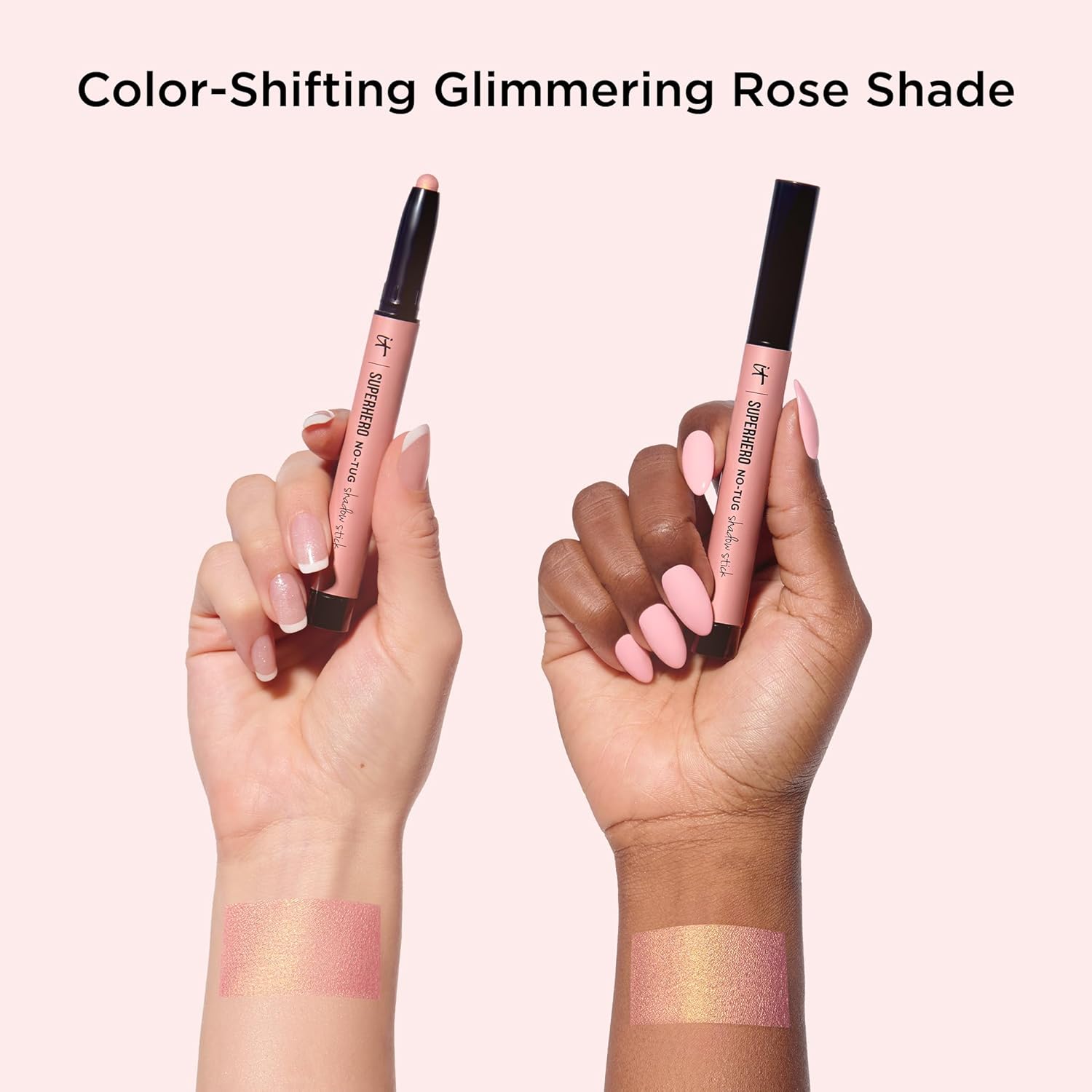 IT Cosmetics Superhero No-Tug Waterproof Eyeshadow Stick - Longwear Blendable Cream with Built-In Primer Suitable for Sensitive Eyes 0.05 oz