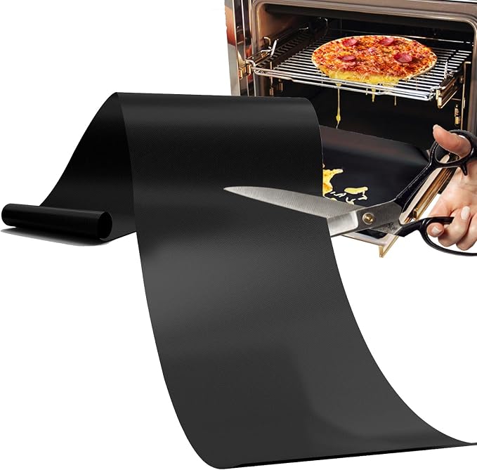 Oven Liners for Bottom of Oven, 16x24 inch Thick Heavy Duty Non Stick Teflon Oven Mats, BPA and PFOA Free Reusable Oven Liners for Bottom of Electric Oven (5 Pack)