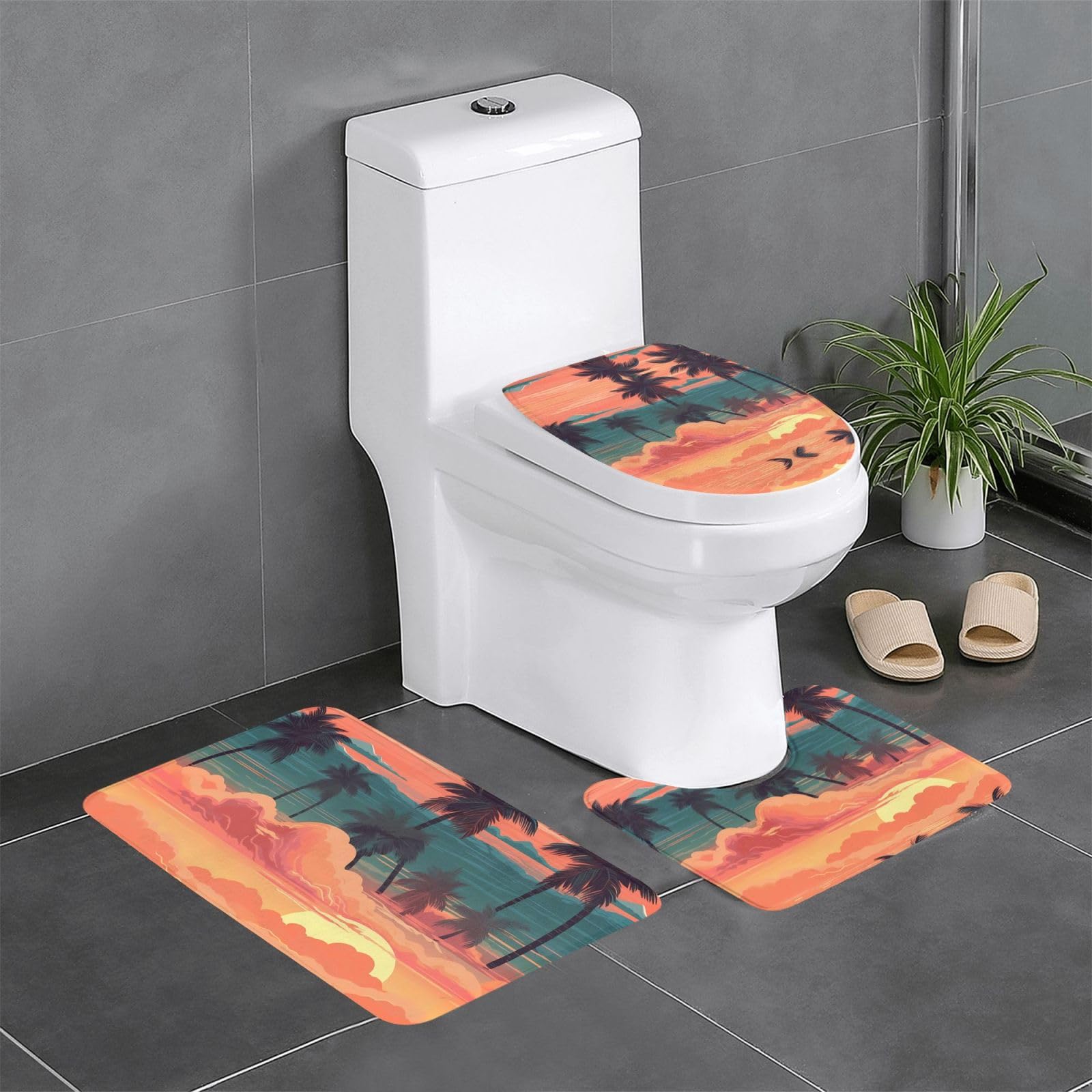 Tapis de salle de bain antidérapants pour éviter les glissades en WC