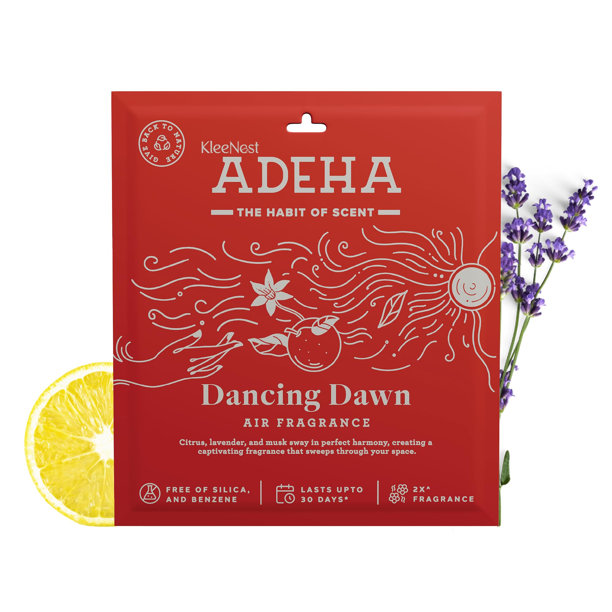 Adeha Fragrance Pocket, Dancing Dawn 20g | Benzene and Silica Free| Fragrance Blends| Lasts Up to 30 days| Air Freshener for Bathroom, Car, Wardrobe & Shoe racks (Pack of 1, Dancing Dawn)-image-30