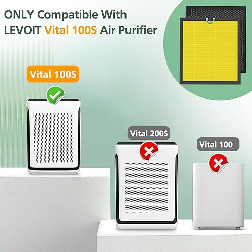 Miniatura 2 de Vital 100S Pet Care - Filtro de repuesto para purificador de aire LEVOIT Vital 100S-P, HEPA y filtro de carbón activado de alta eficiencia para